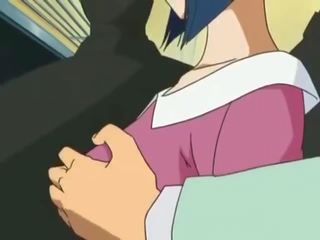 Fantastiskt docka var skruvad i offentlig i animen